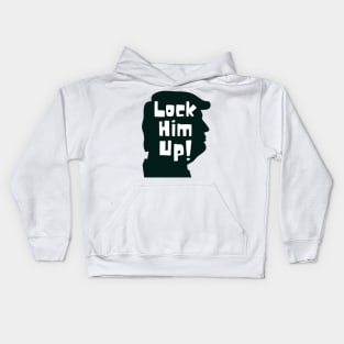 Lock him up silhouette Kids Hoodie